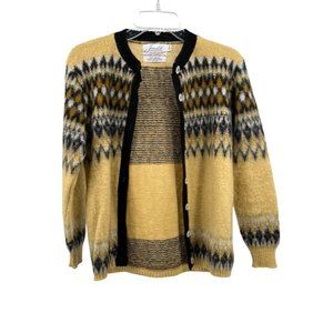 Jersild Vintage Sweater Womens M 100% Virgin Wool & Mohair Retro Color Design